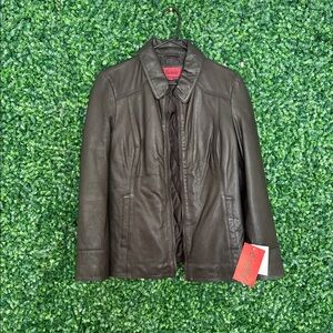 Black Leather Coat